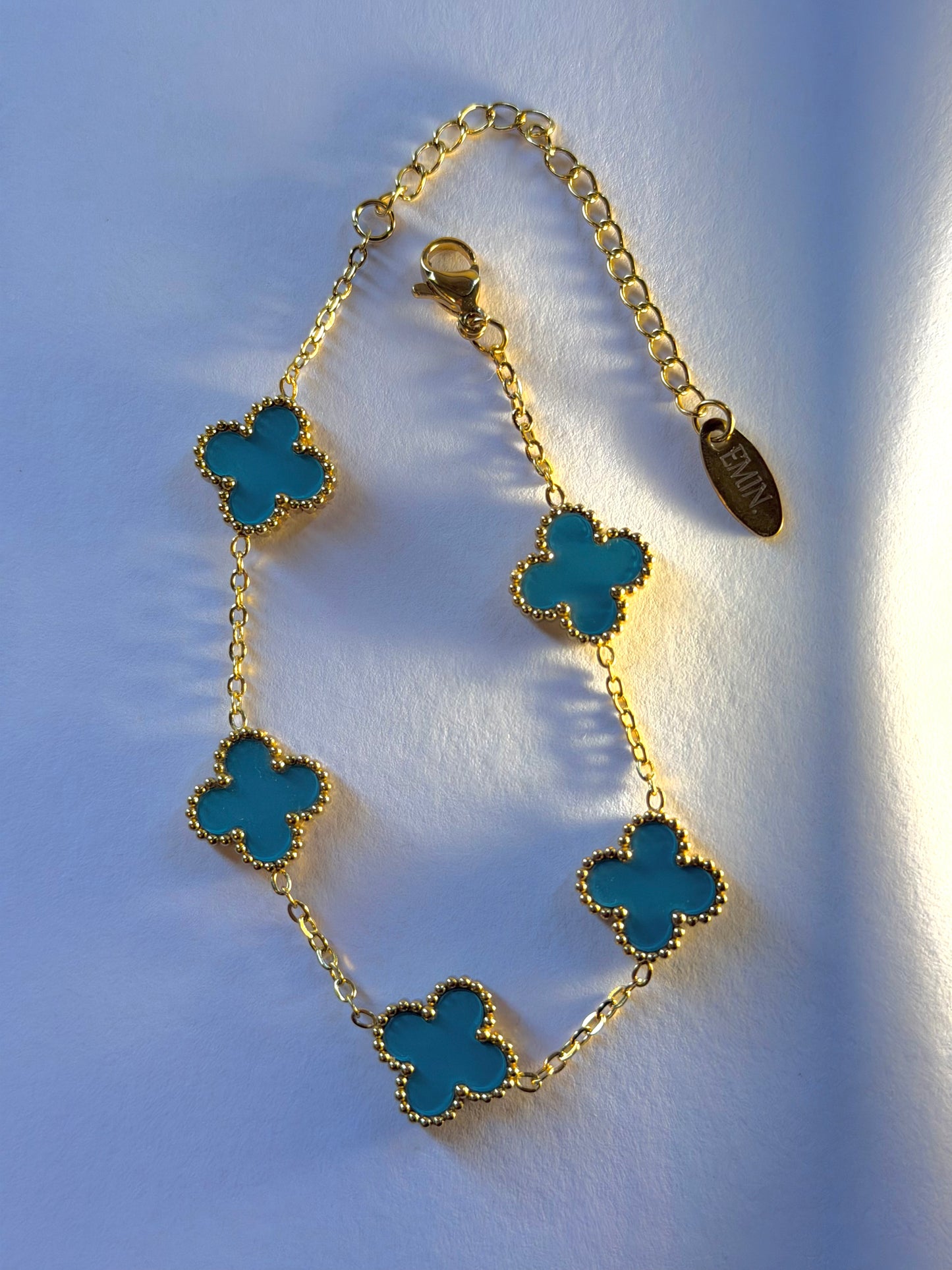 Blue Clover Bracelet