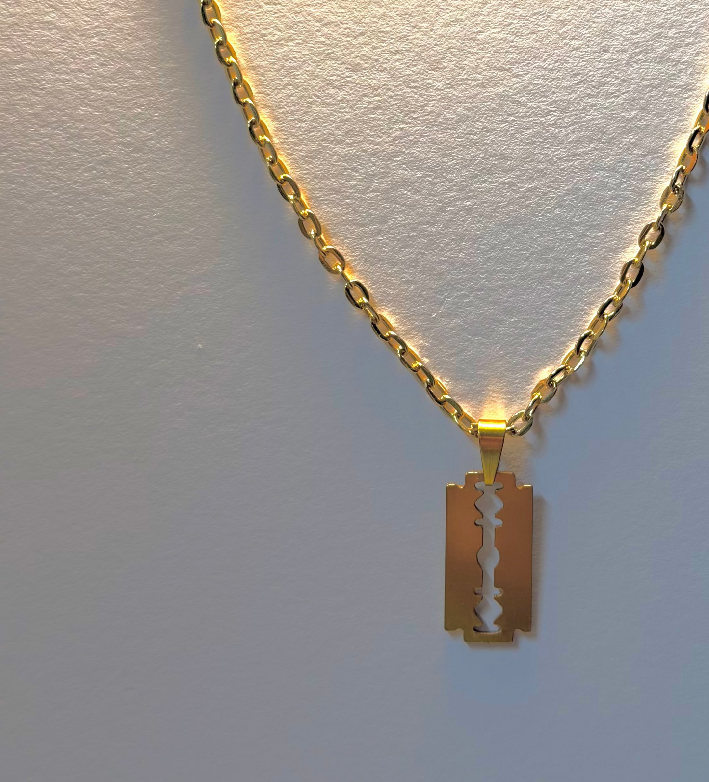 Razor Blade Necklace – product view 4 by EMIN.