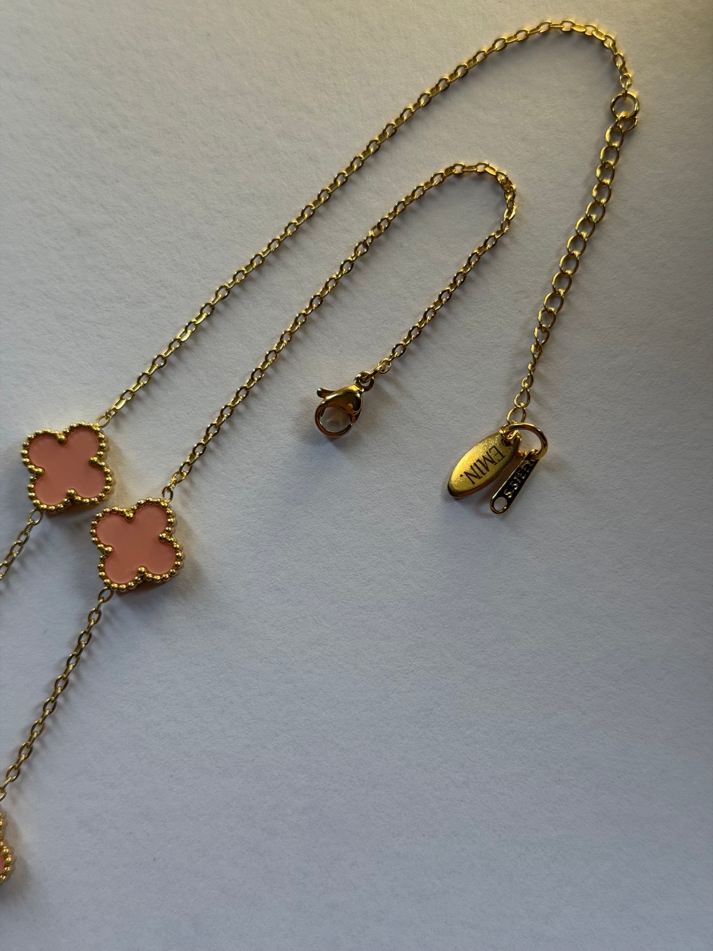 Pink Clover Necklace | EMIN.