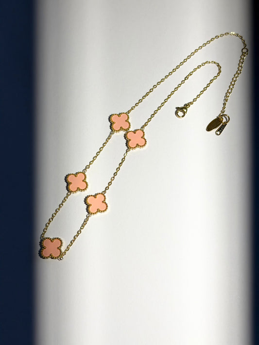 Pink Clover Necklace | EMIN.