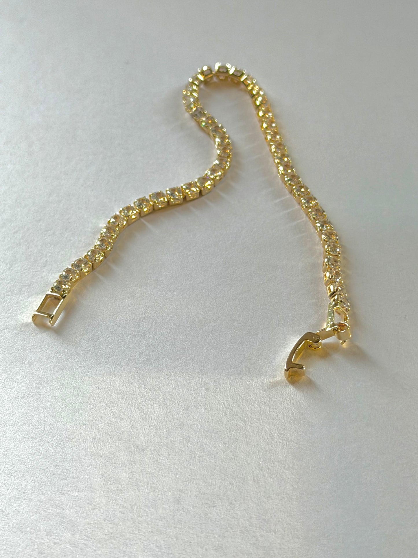 Gold Tennis Bracelet