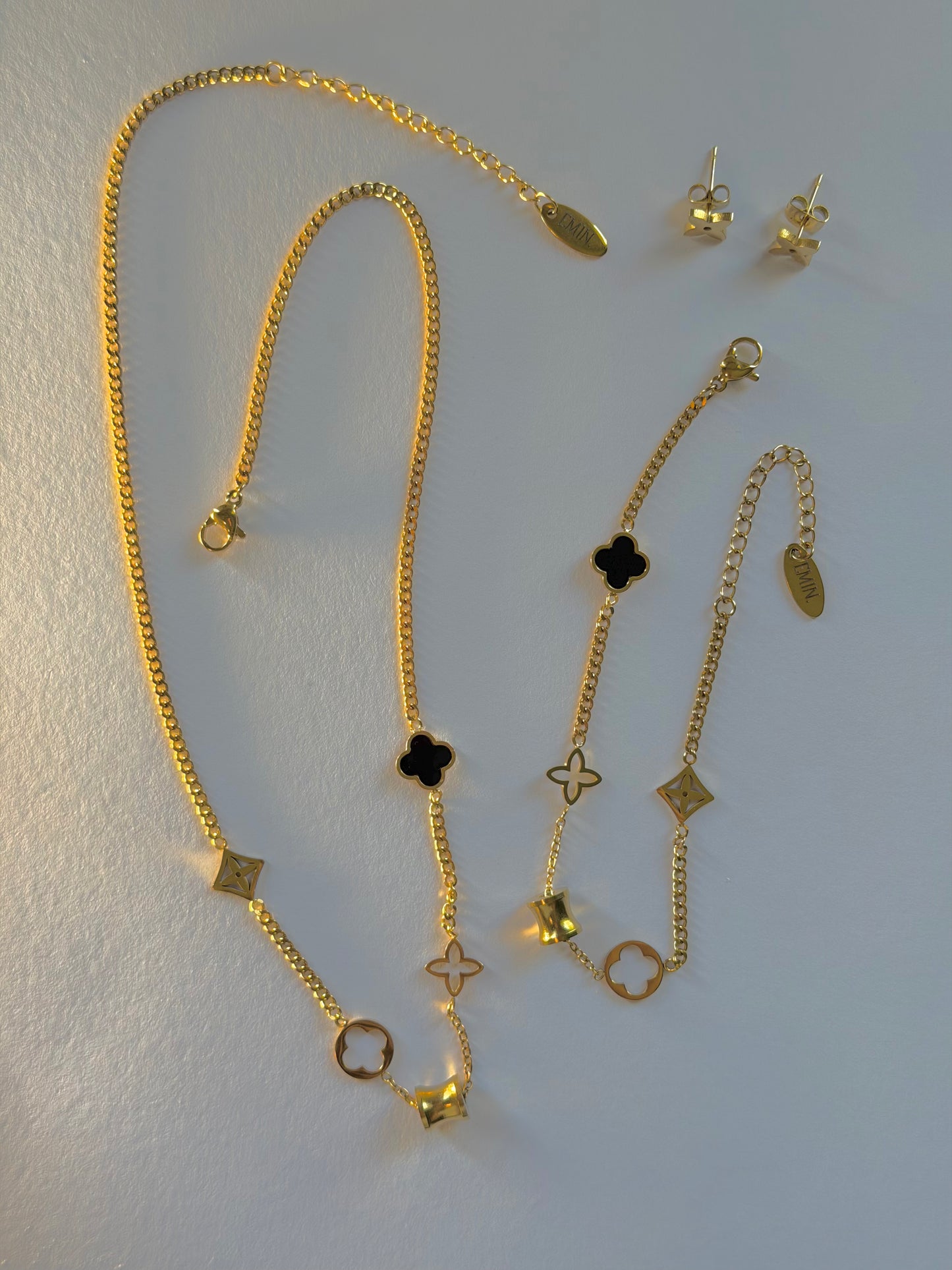 Mixed Charm Set | Necklace, Bracelet & Earrings
