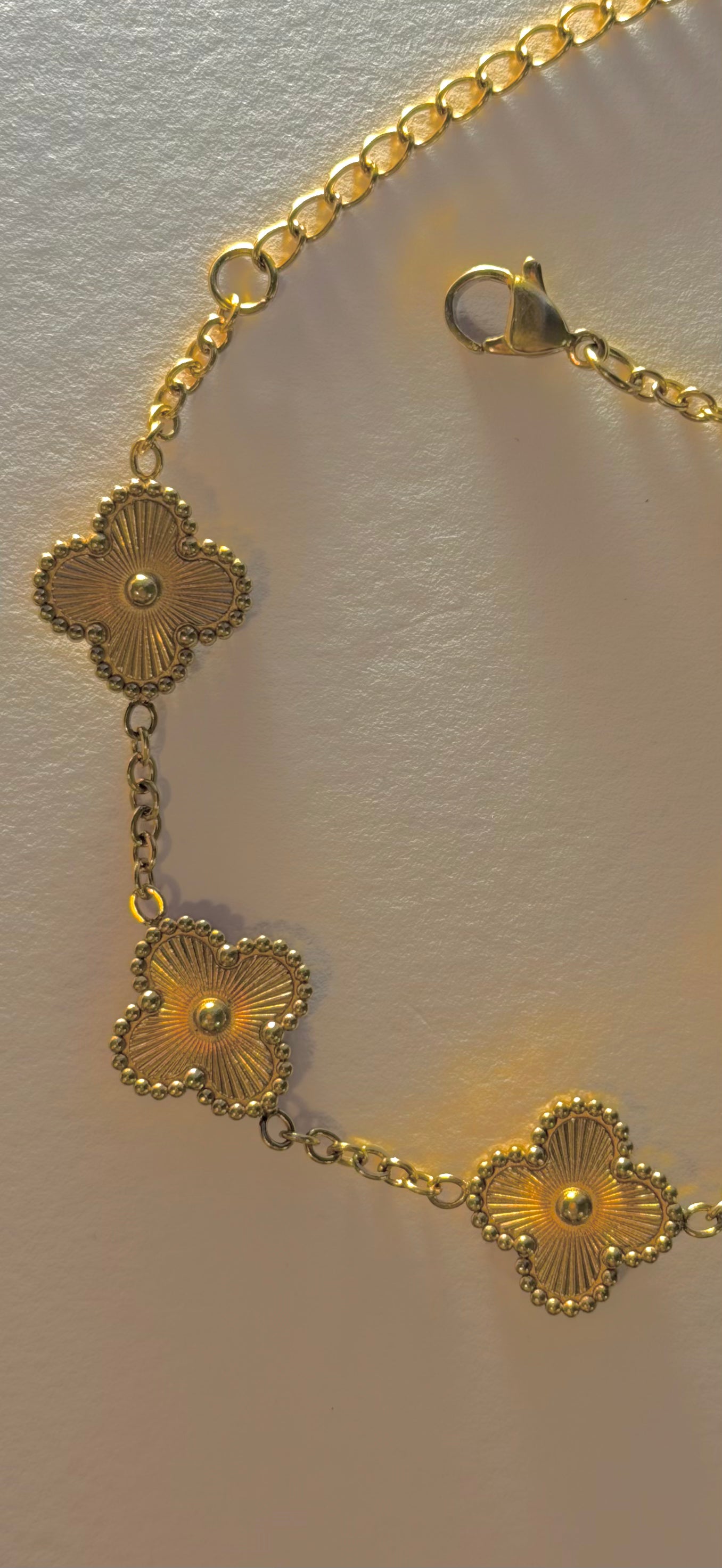 Gold Clover Bracelet