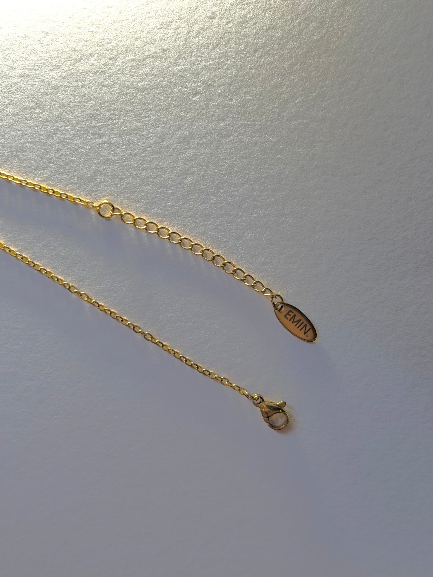 Gold & White Clover Necklace