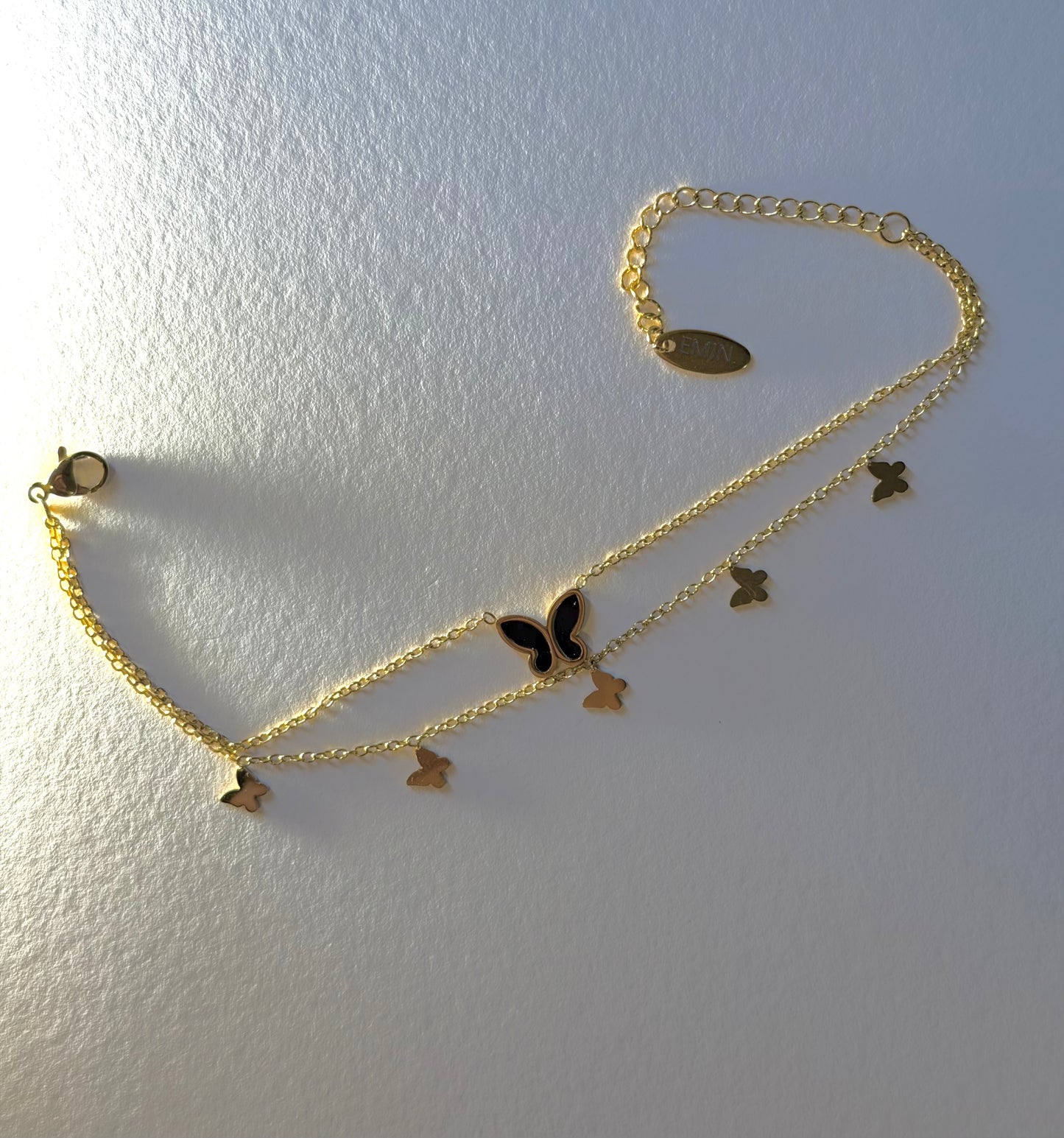 Gold Double Butterfly Set | Necklaces, Bracelet & Earrings