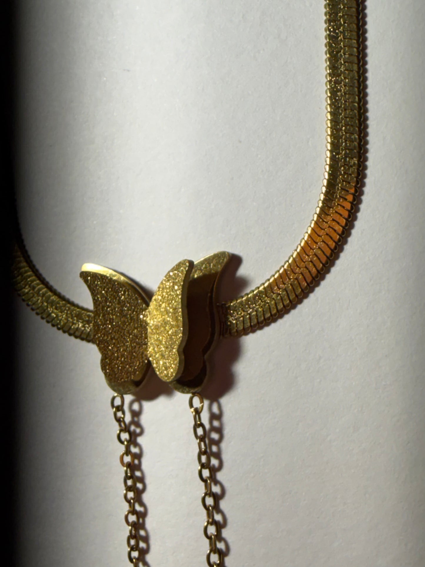 Butterfly Choker | Gold Stainless Steel