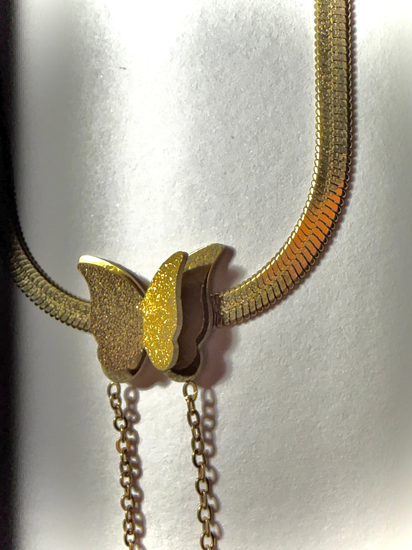 Butterfly Choker | Gold Stainless Steel