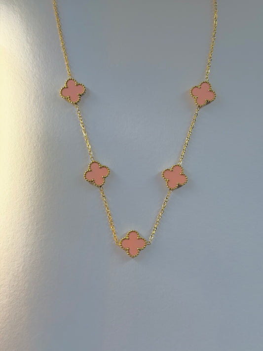 Pink Clover Necklace | EMIN.