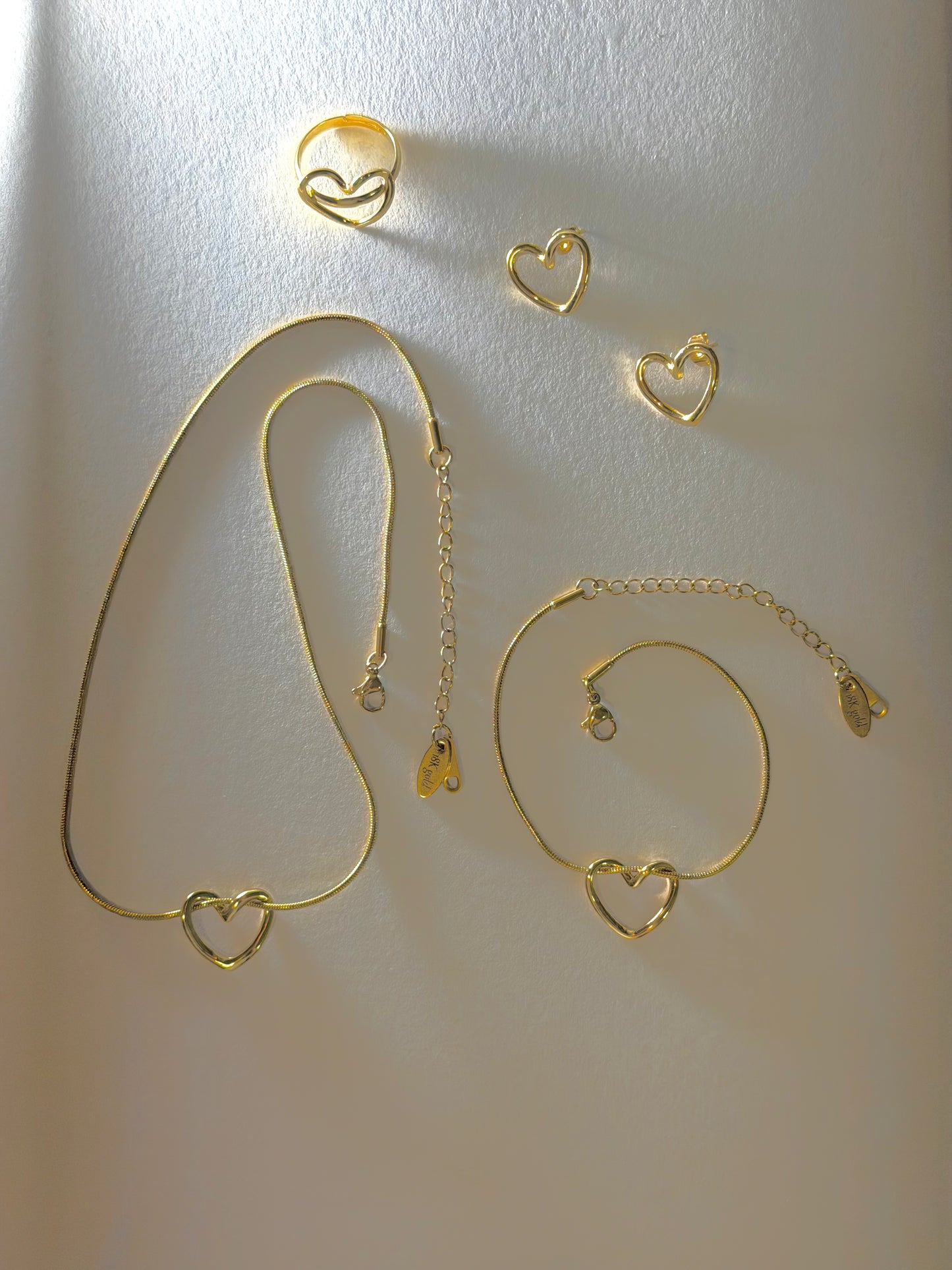 Heart Set | Necklace, Bracelet, Earrings & Ring