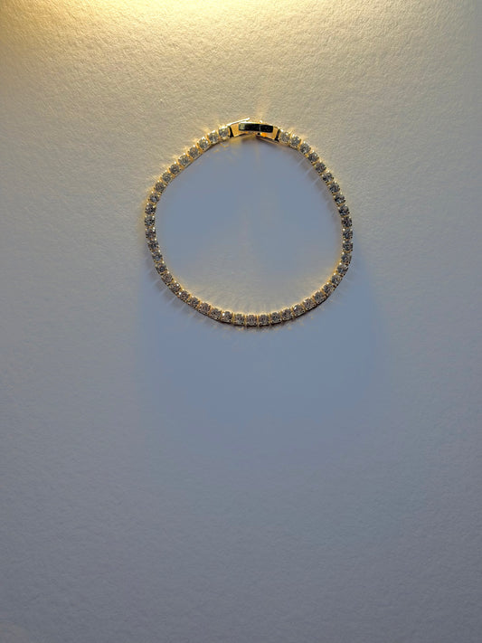 Gold Tennis Bracelet